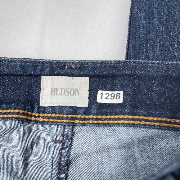 Hudson Collin Skinny Jeans Flap Pocket Dark Wash Denim Low Rise Womens 27 - Picture 8 of 15